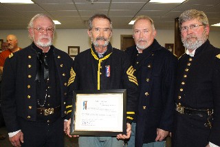 Command staff with Sgt Major Alan Kilgore